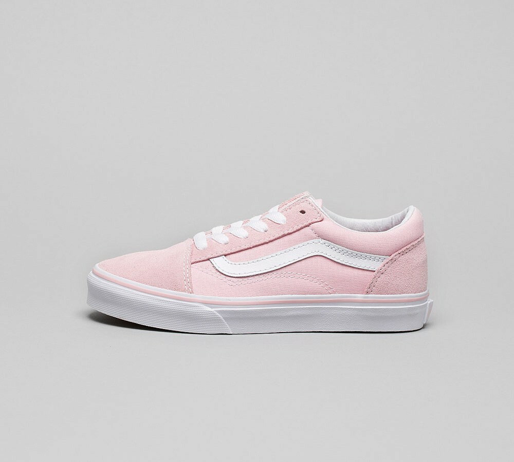 vans old skool pink and white